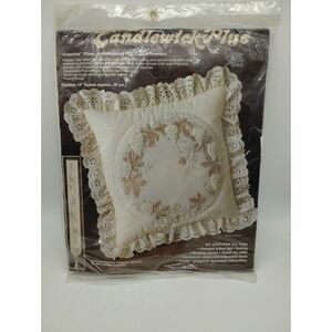 Paragon Candlewick Plus Pillow Embroidery Kit "Grapevine" Finished 14" Square